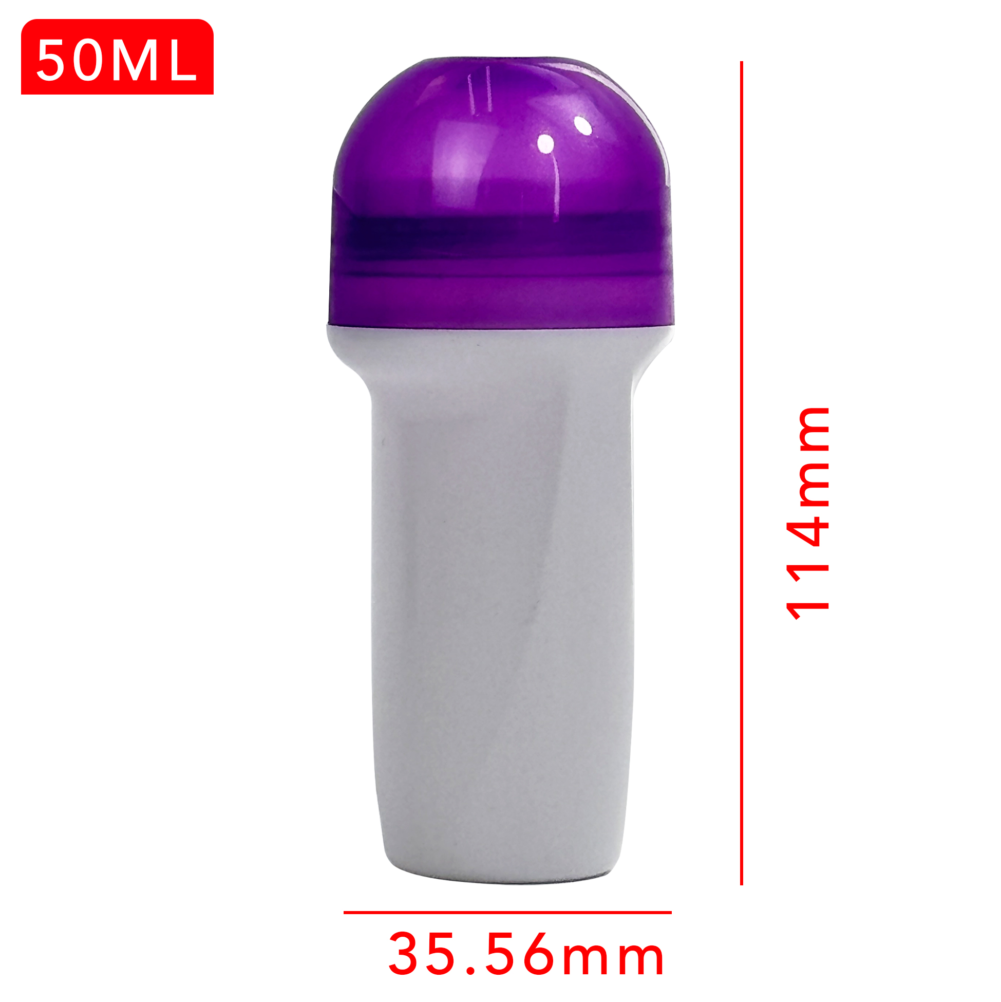 Compact Empty Refillable Roller Ball Bottles for Deodorant
