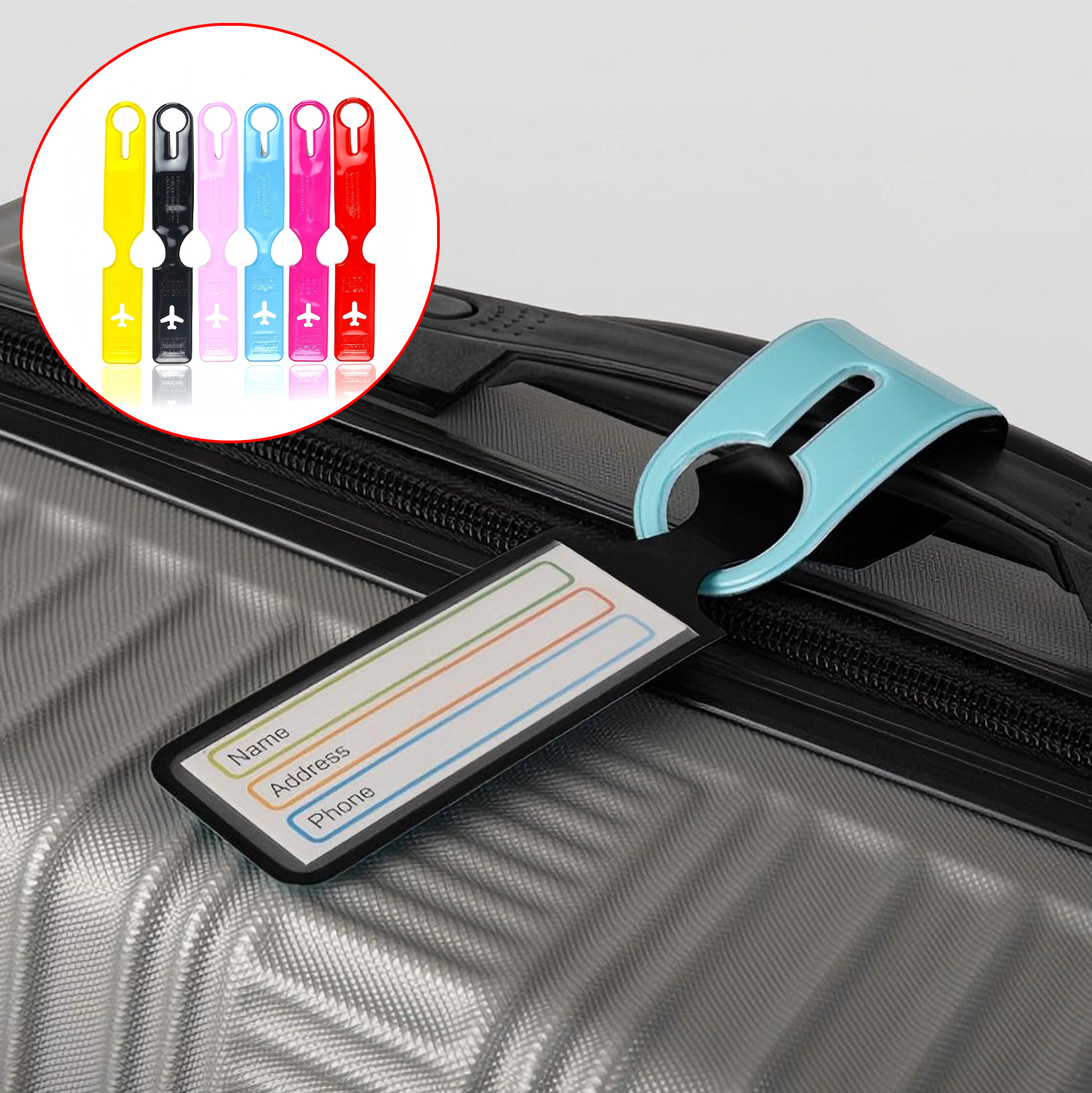 Colorful Plastic Luggage Tags