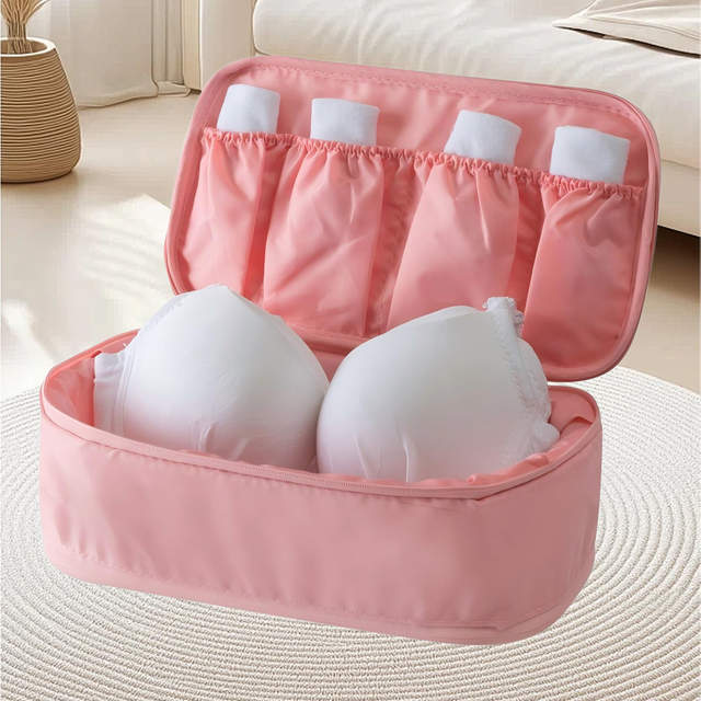 Gray Travel Bra Organizer