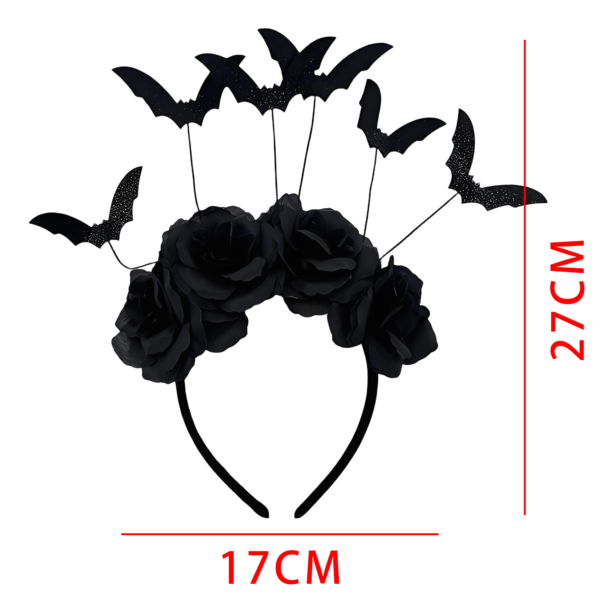 Dead Day Halloween Bat Design Headband Festive Flower Hairband for Costumes And Party Decorations
