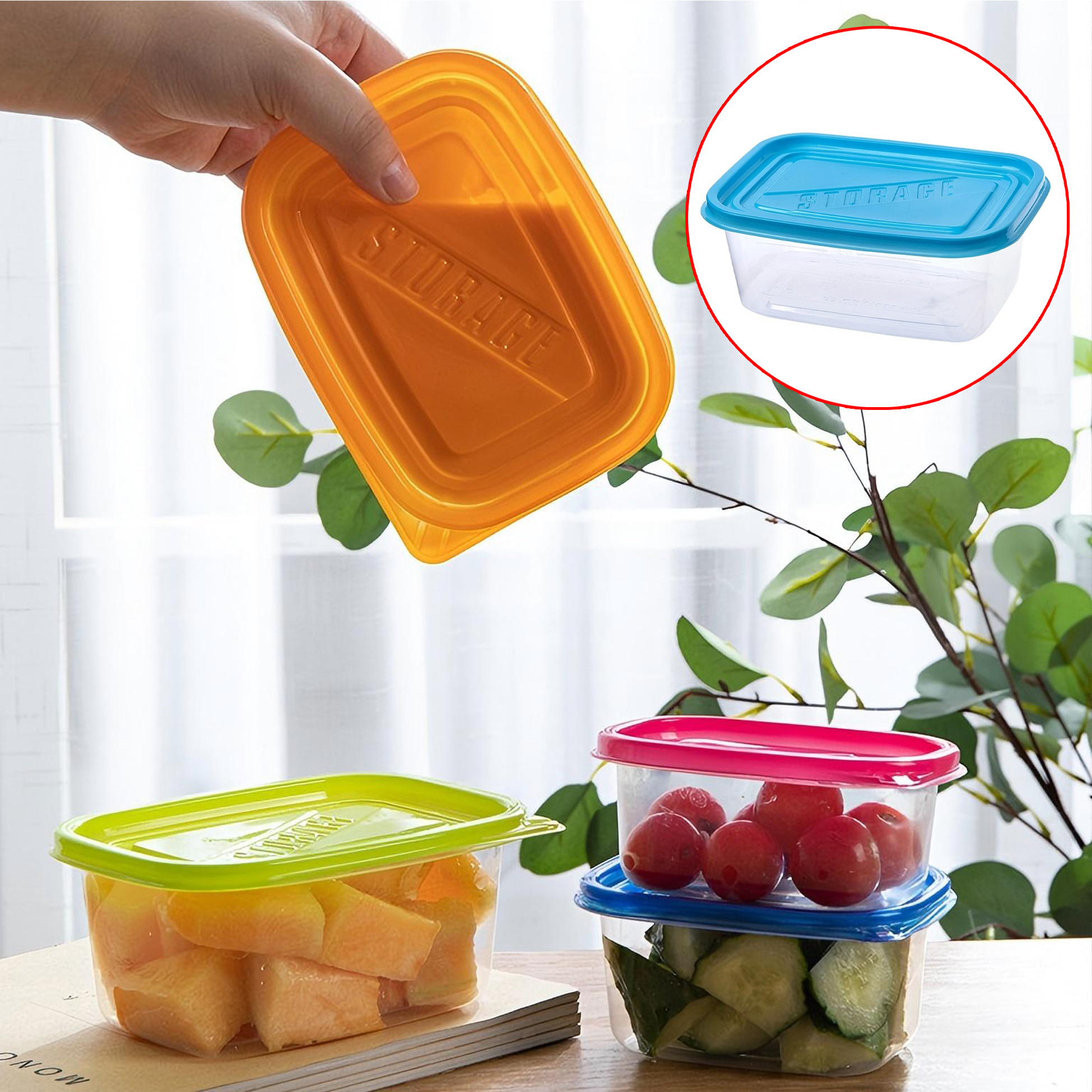 Rectangular Plastic Storage Container 
