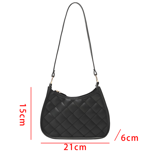 Pink Quilted Shoulder Handbag