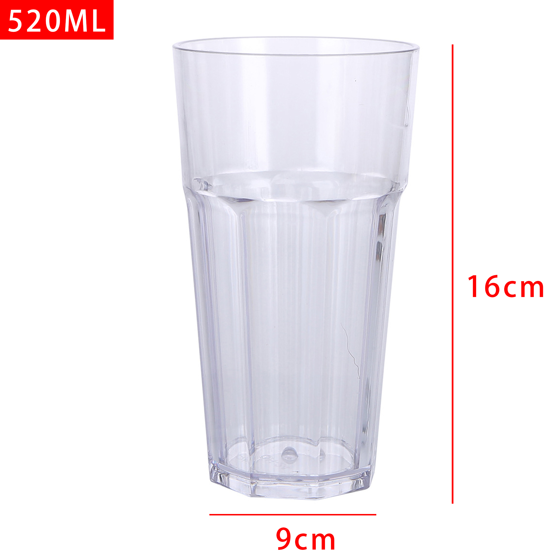 650ML Clear Glass Drinking Cup