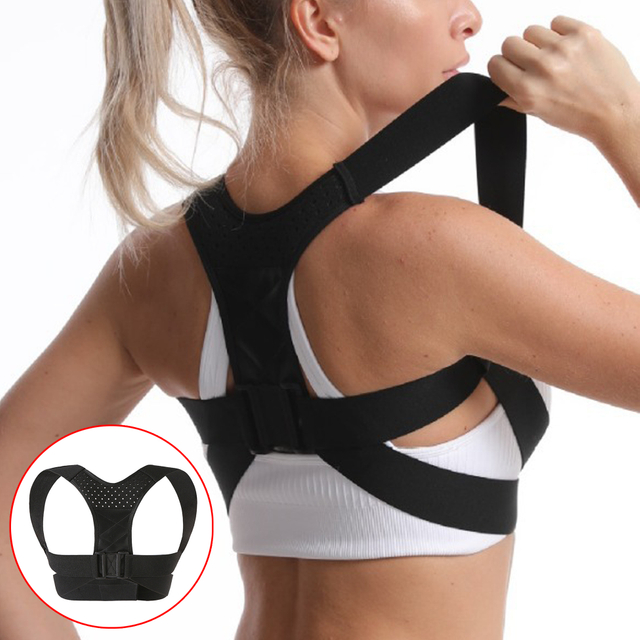 Athletic Inspired Black Posture Corrector 