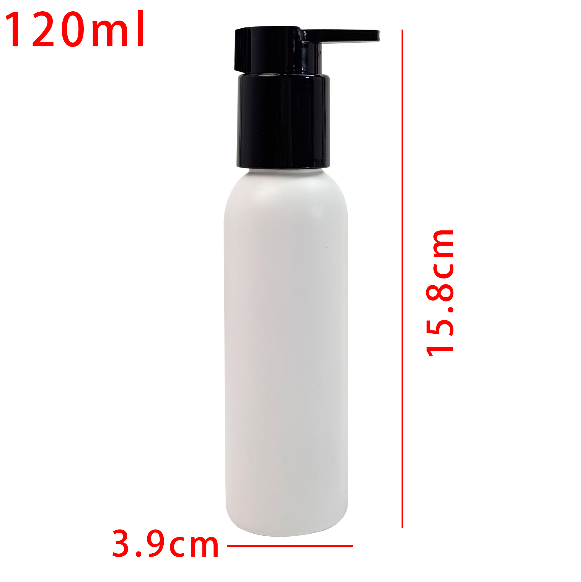 120ml Plastic Refillable Pump Dispenser Bottles