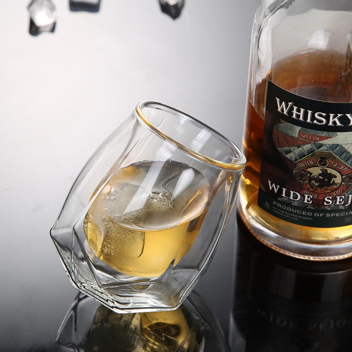 180ml Double Walled Glass Cup