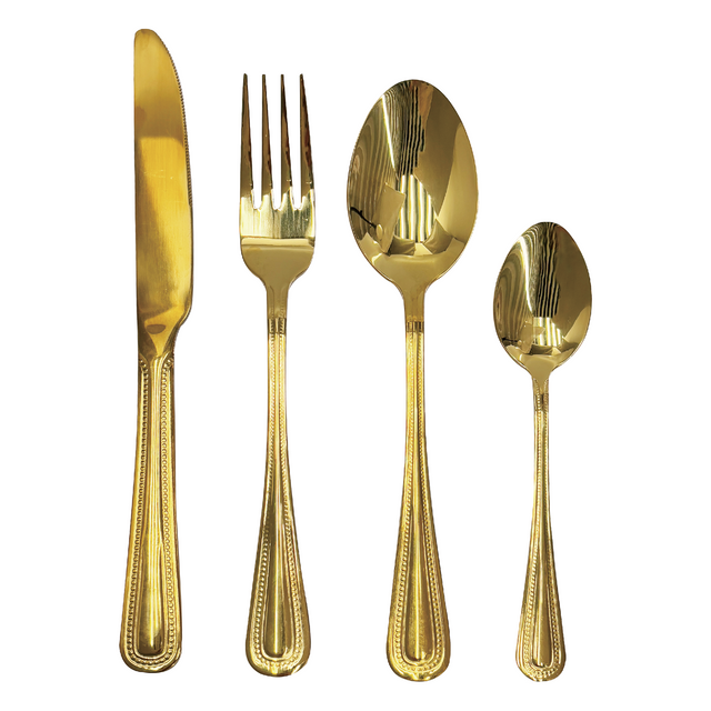 GoldSilver Plated Decorative Cutlery Set