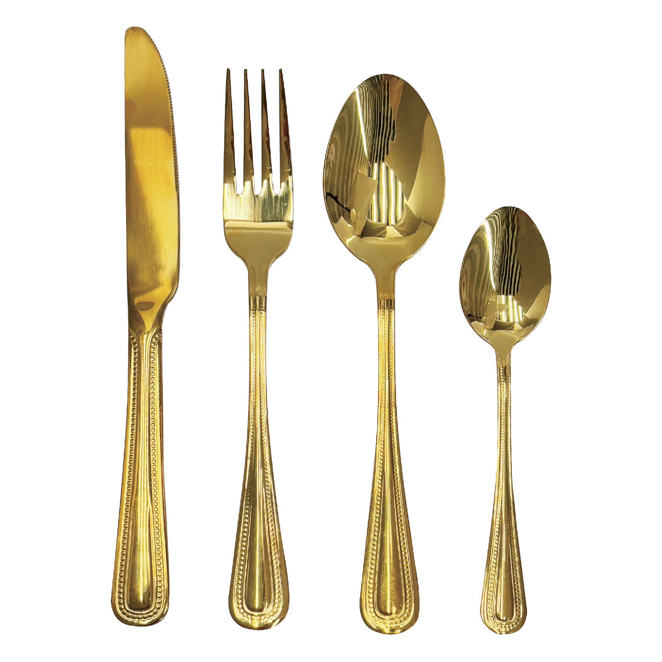 GoldSilver Plated Decorative Cutlery Set