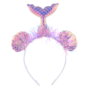 Mermaid Headband with Tail and Shells