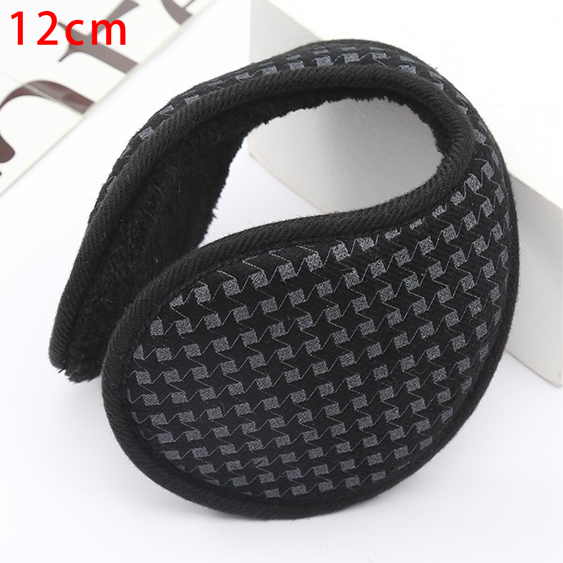 Check Design Fleece Ear Warmers