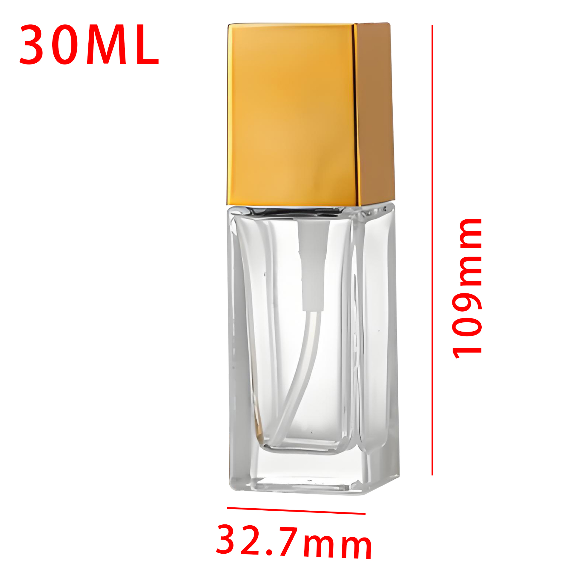 Clear Glass Perfume Spray Bottle 