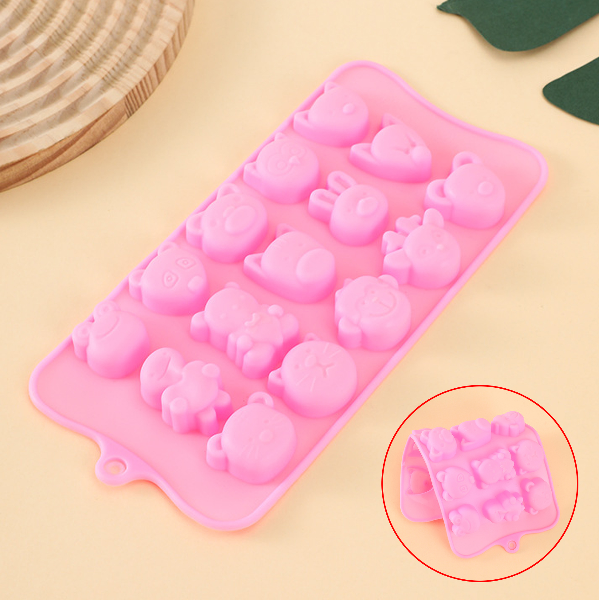 Silicone Animal Shaped Ice Cube Mold