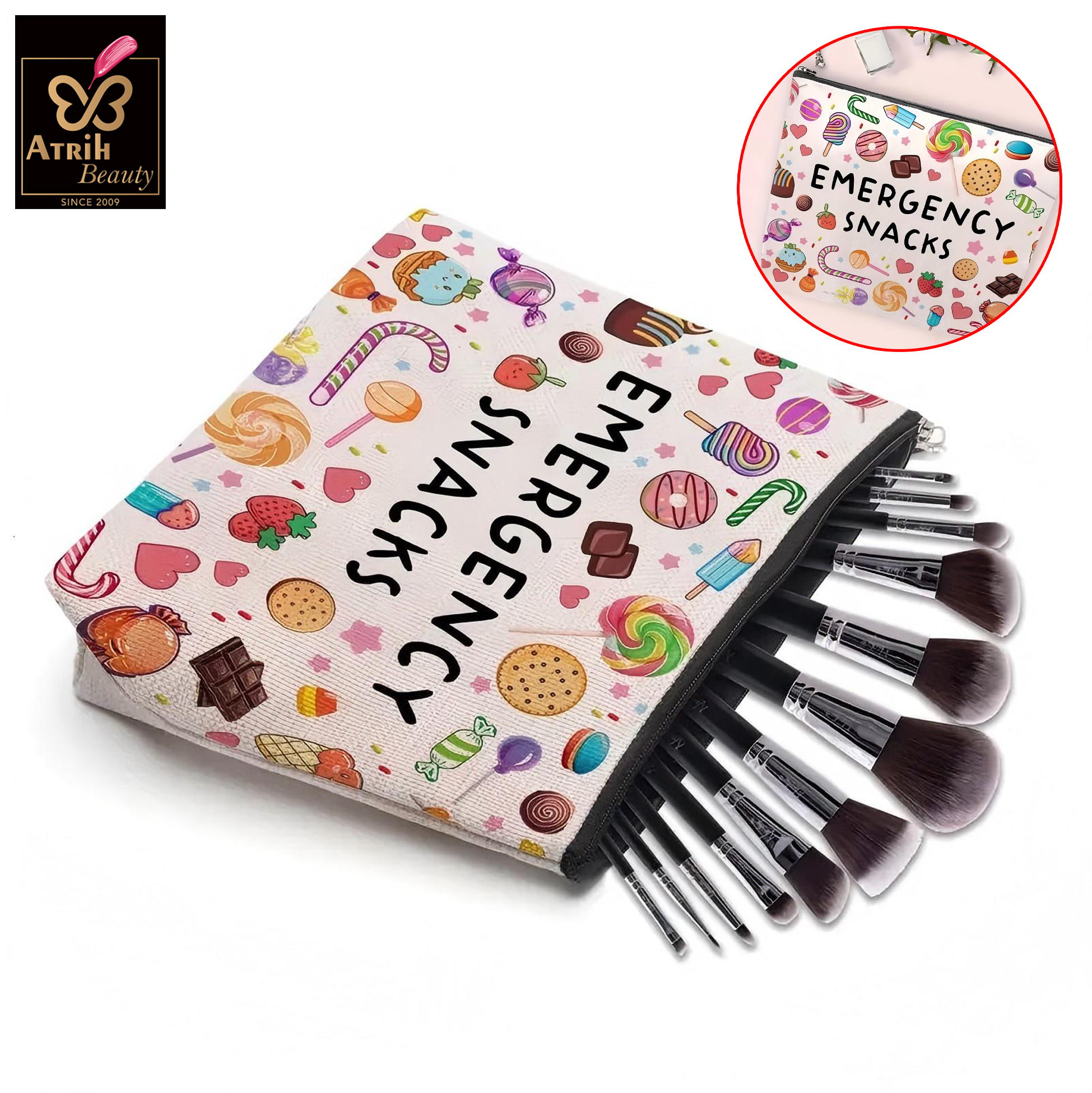 Emergency Snacks Zipper Pouch