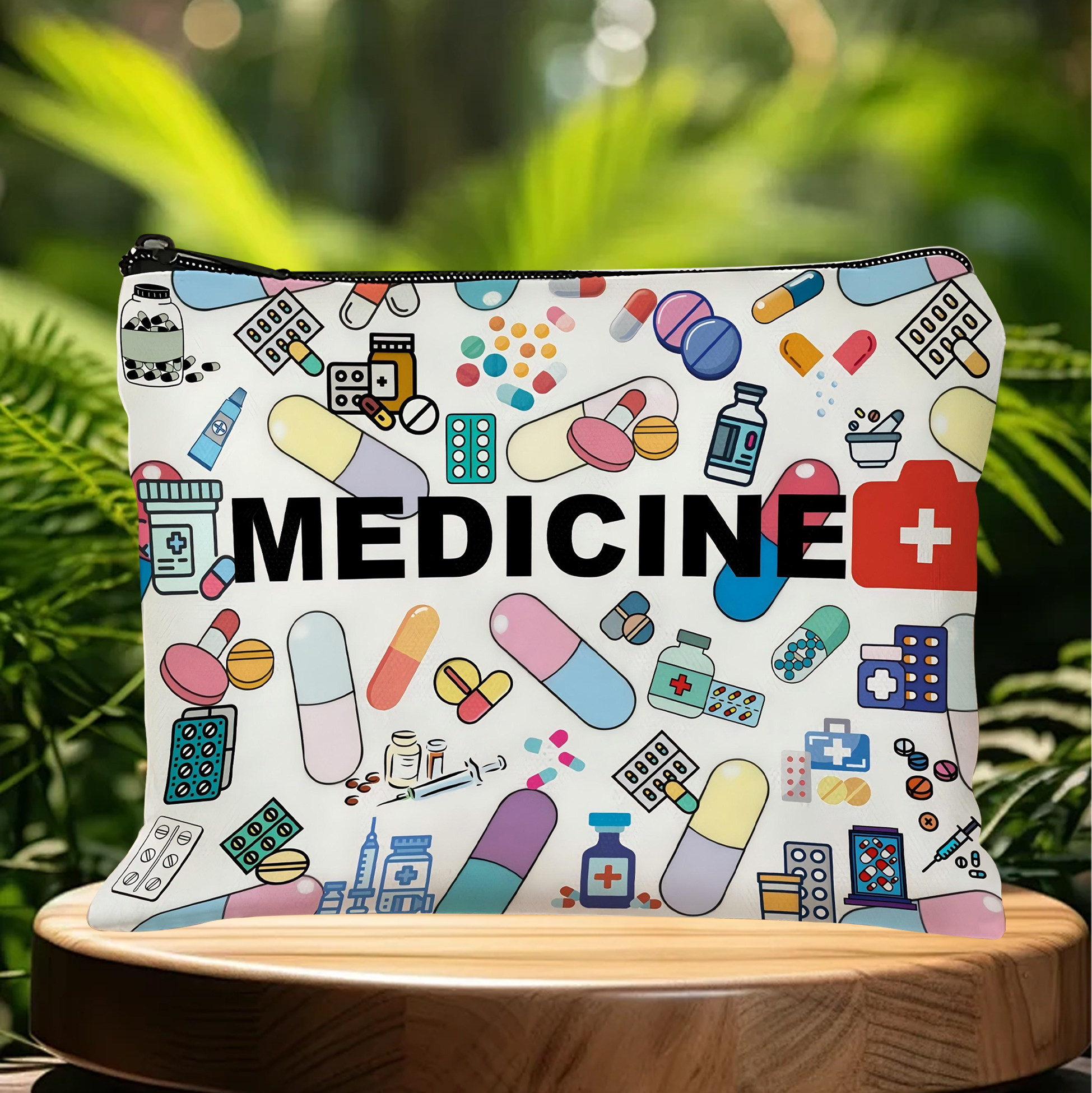 Medicine Themed Zipper Pouch 