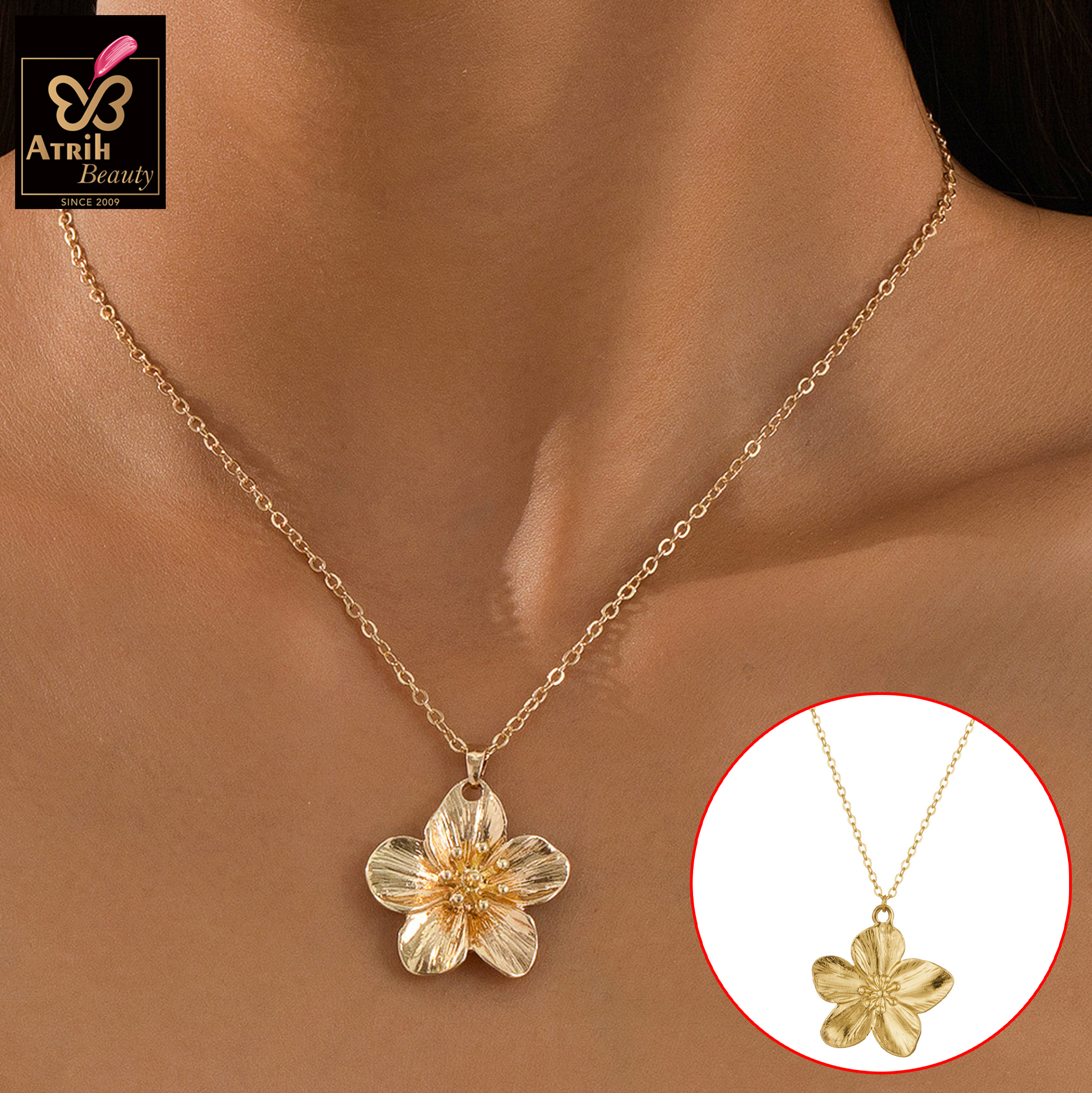 Flower Pendant Necklace