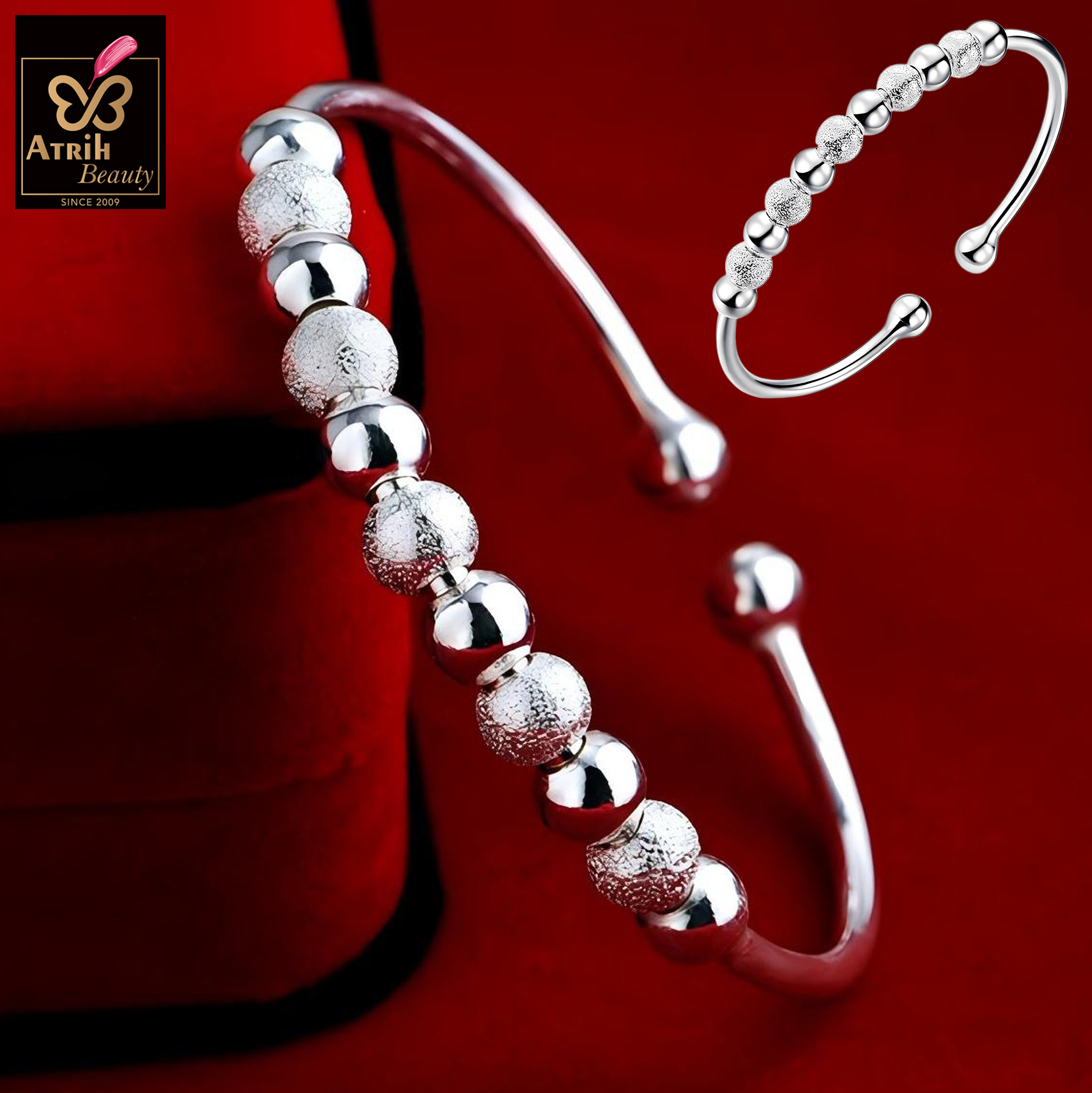Silver Tone Cuff Bracelet 