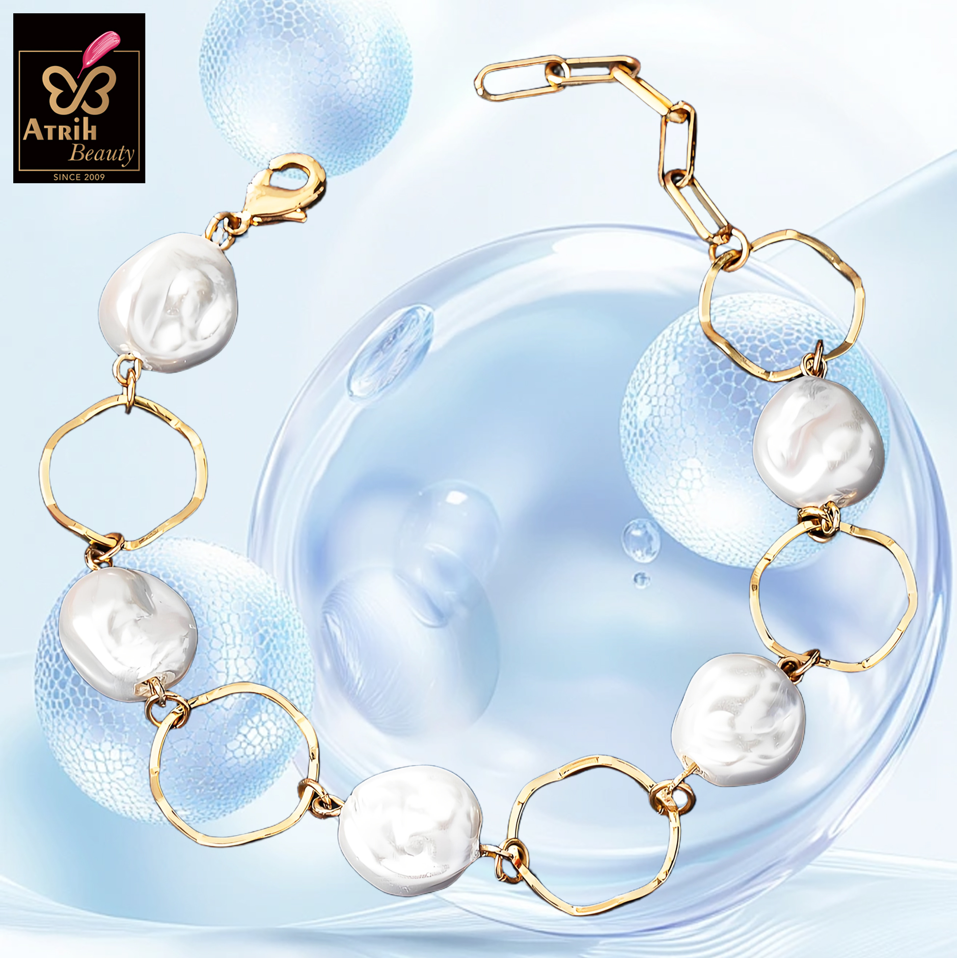 Gold Tone Link Bracelet