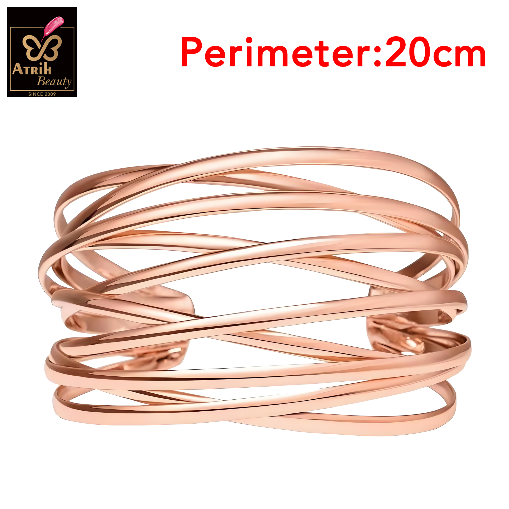 Tone Multi Strand Cuff Bracelet 