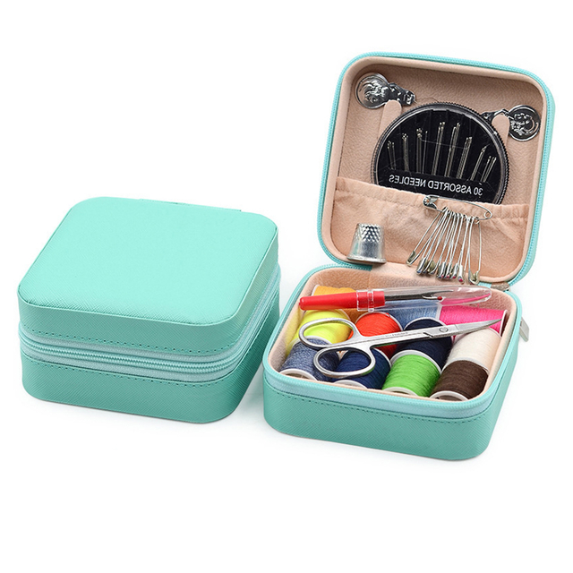Portable Sewing Kit with Zipper Case