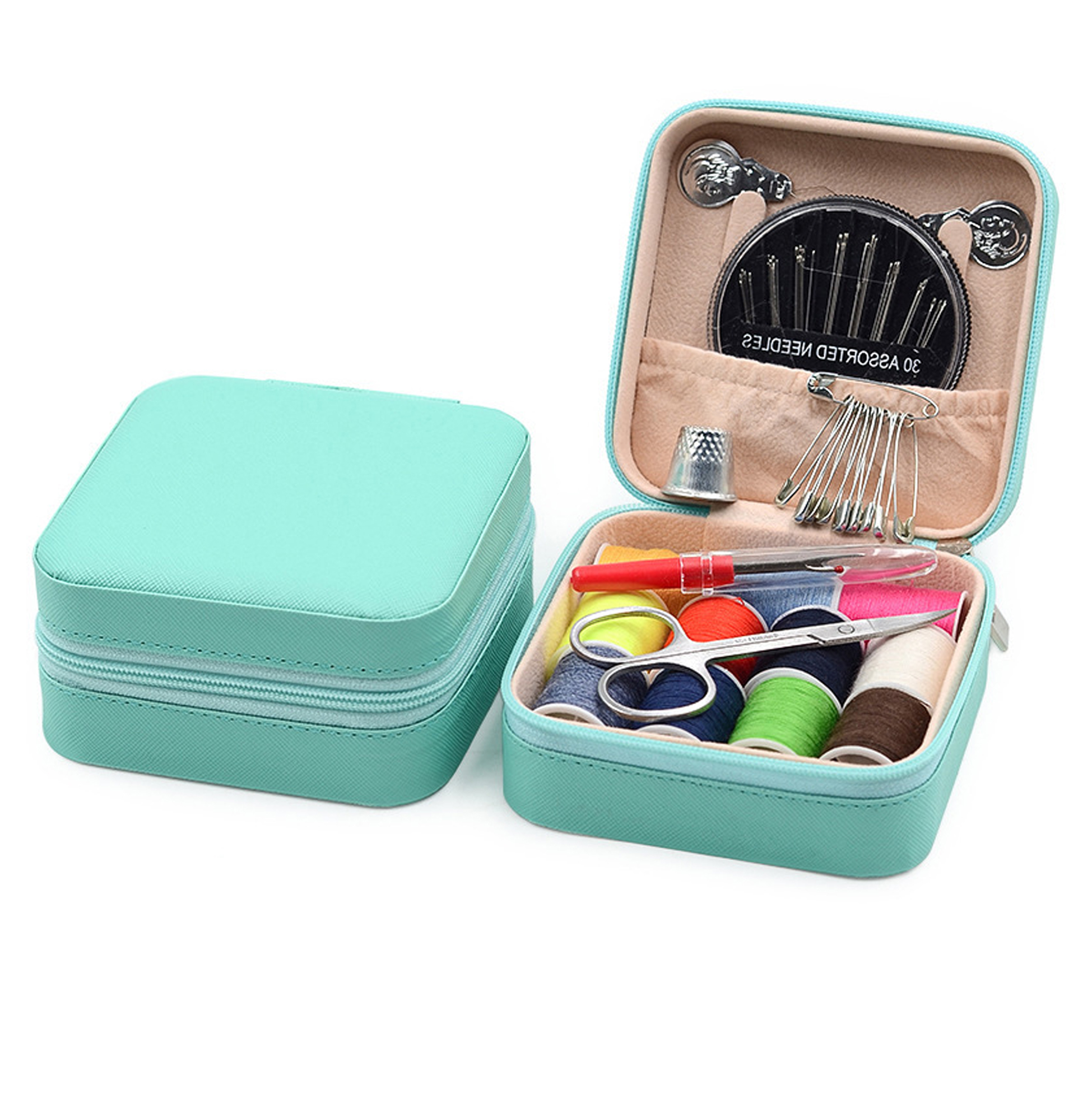 Portable Sewing Kit with Zipper Case