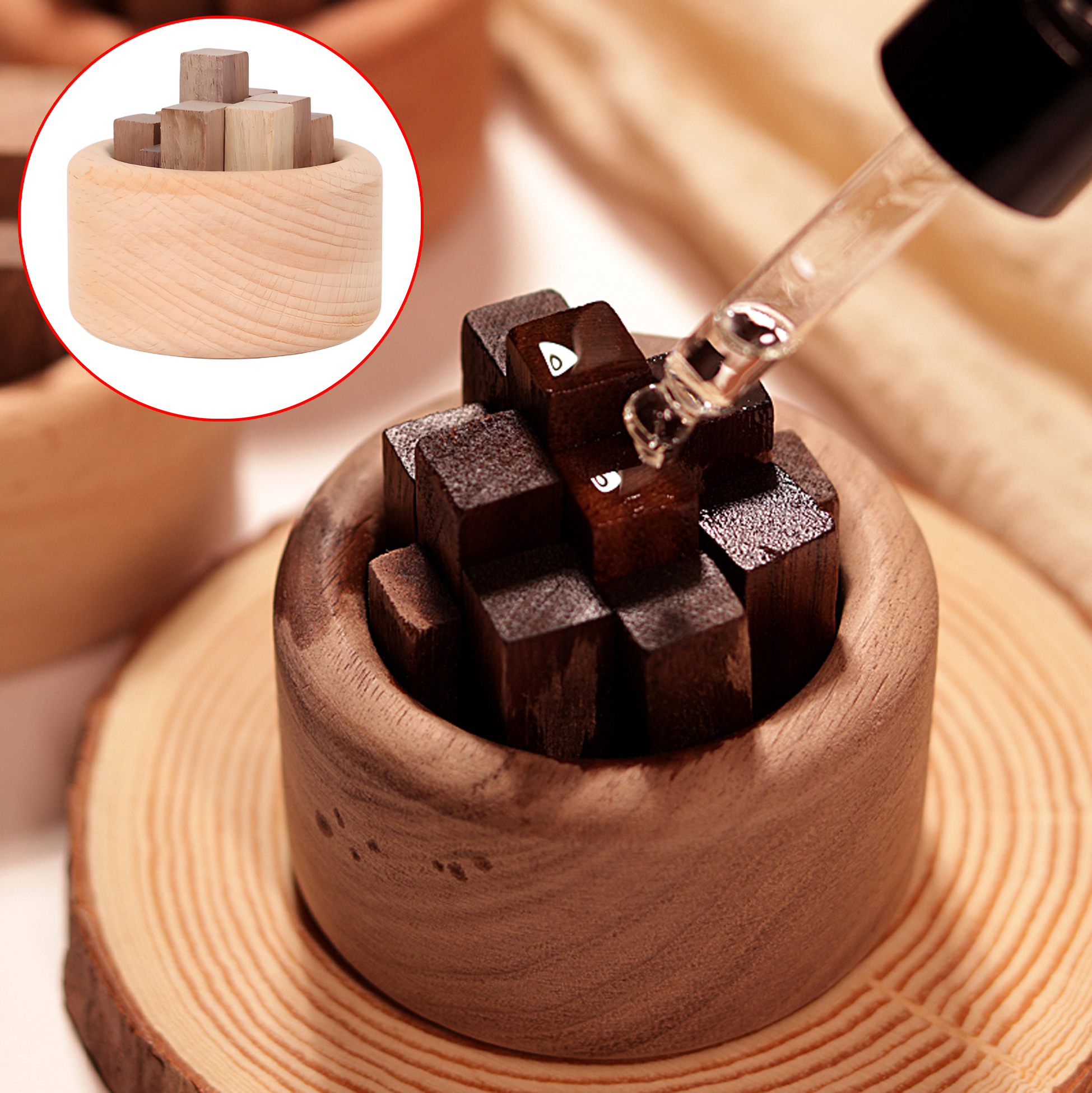 Wooden Reed Diffuser Holder