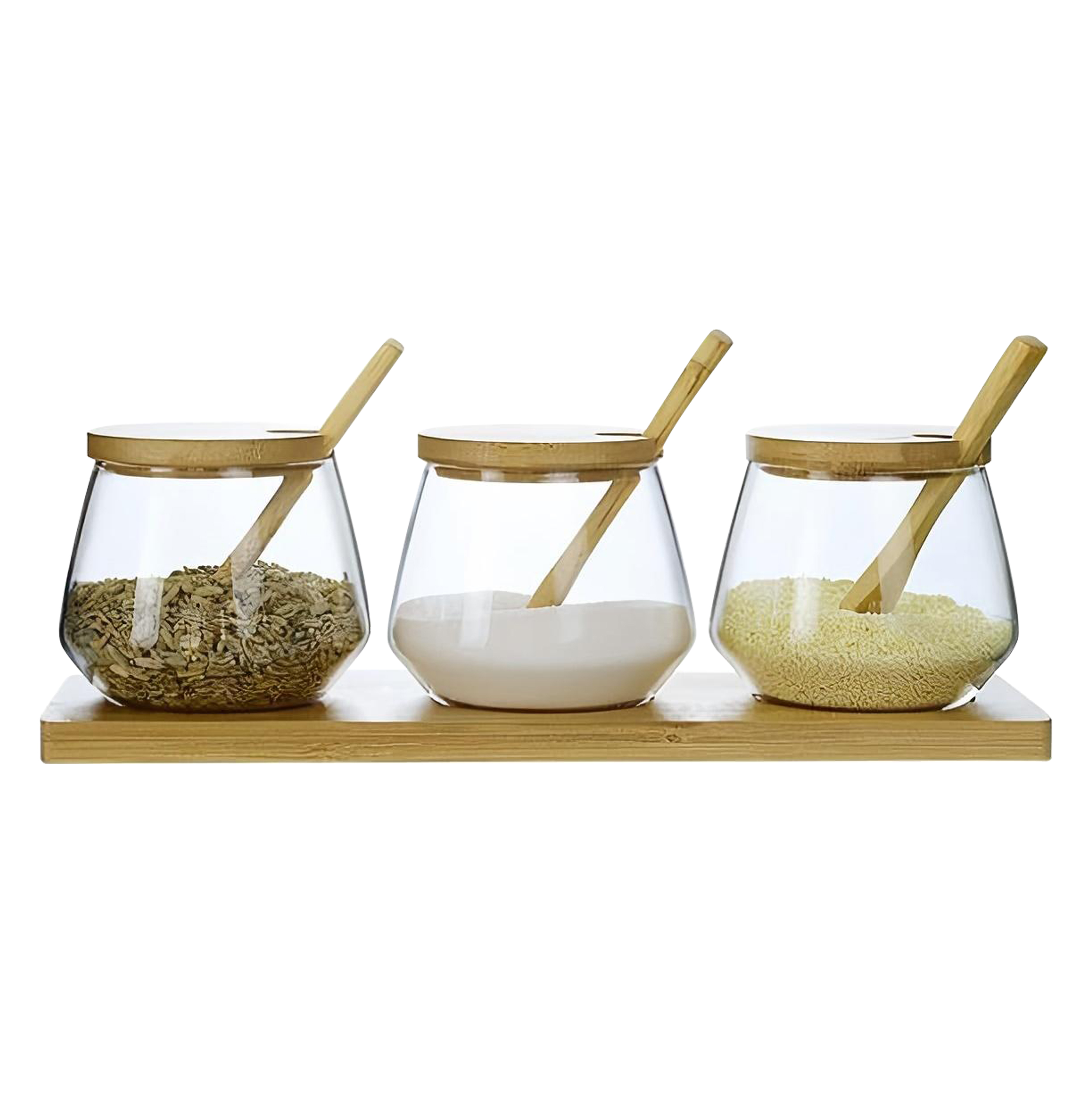 Kitchen 3-Piece Seasoning Containers