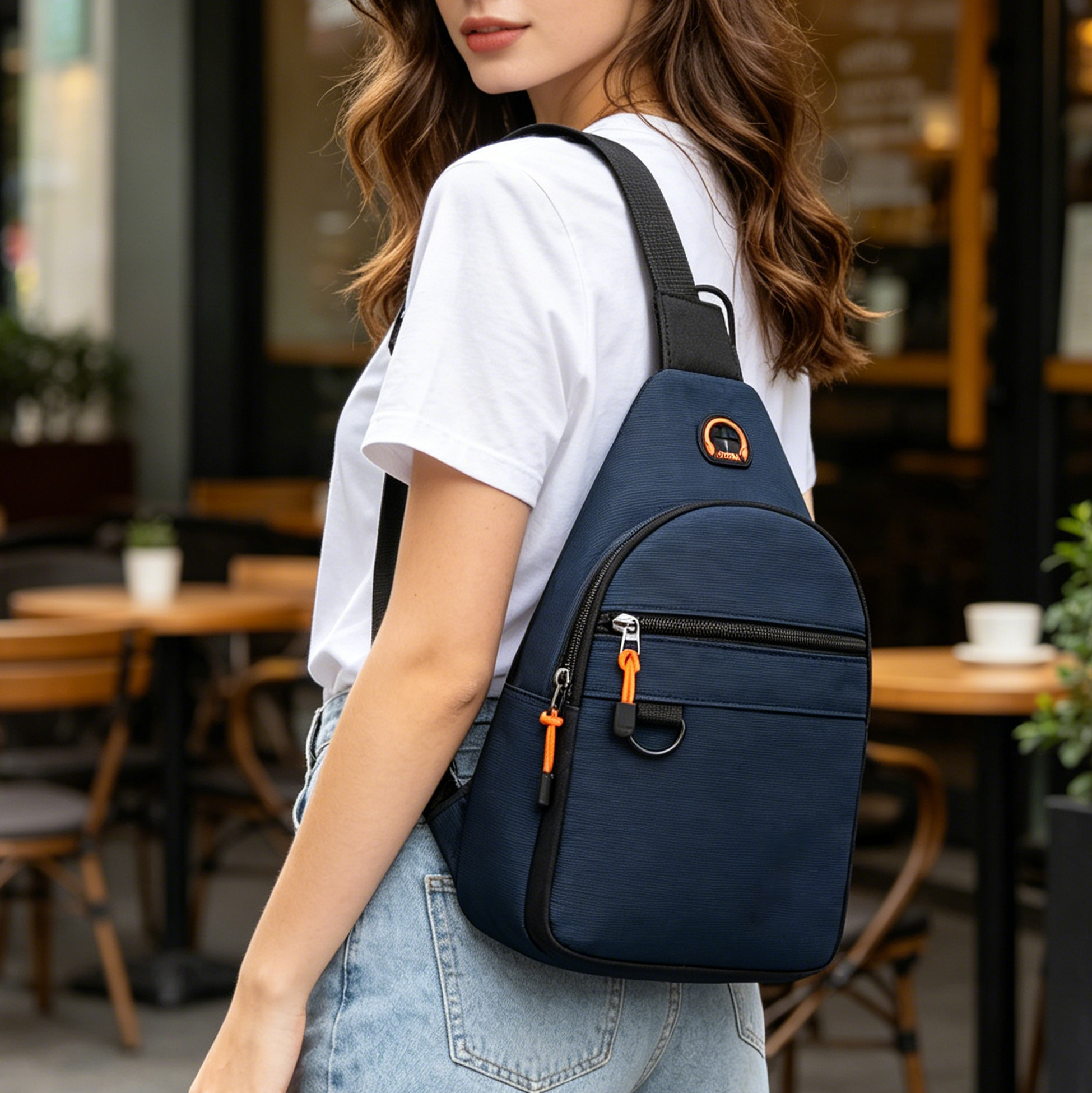 Waterproof Sling Crossbody Backpack for Men & Women, Lightweight Chest Shoulder Bag 