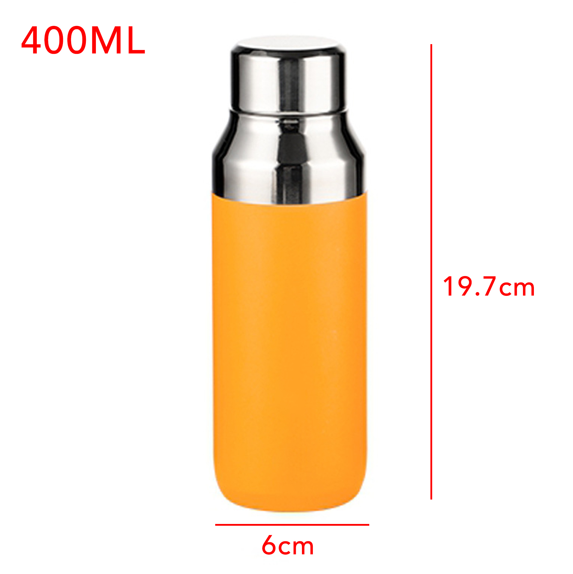400ML Insulated Stainless Steel Water Bottle with Shiny Cap