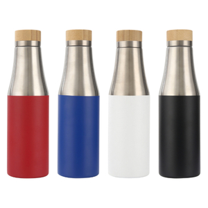 500ml Stainless Steel Water Bottle with Bamboo Lid