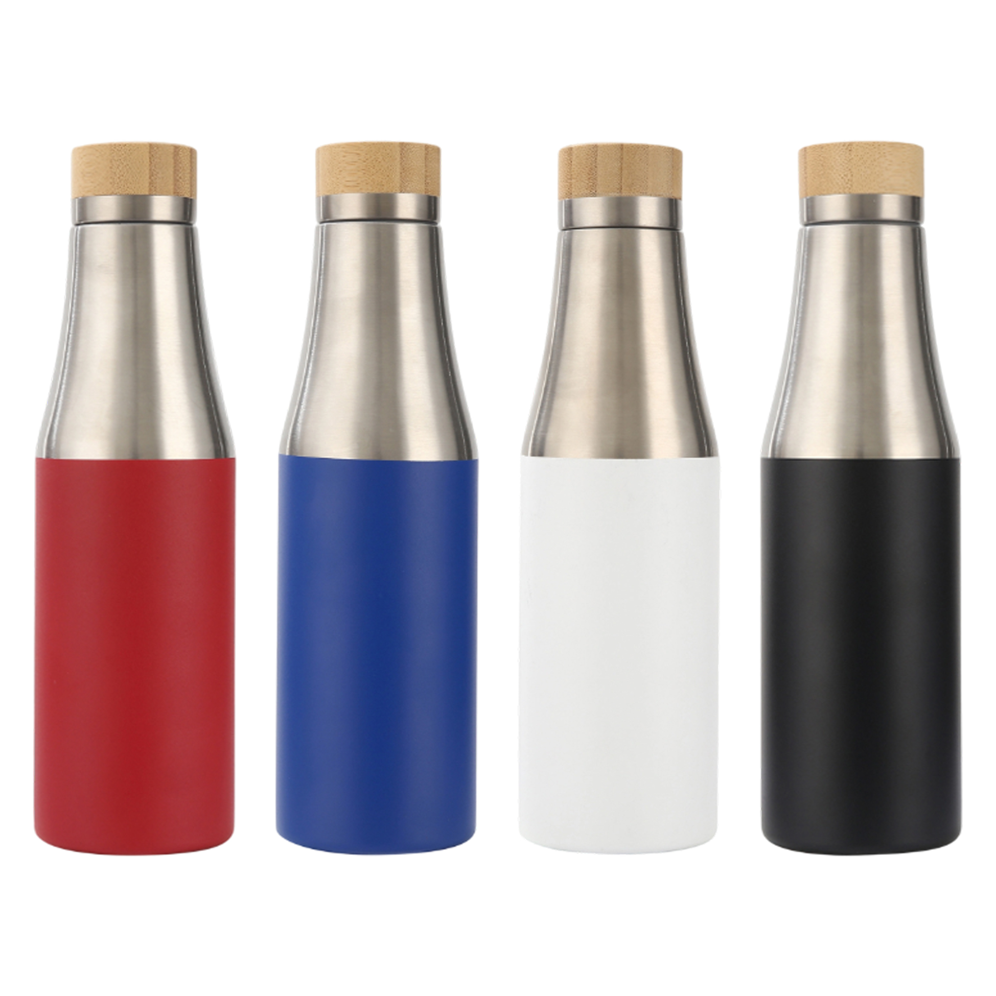 500ml Stainless Steel Water Bottle with Bamboo Lid