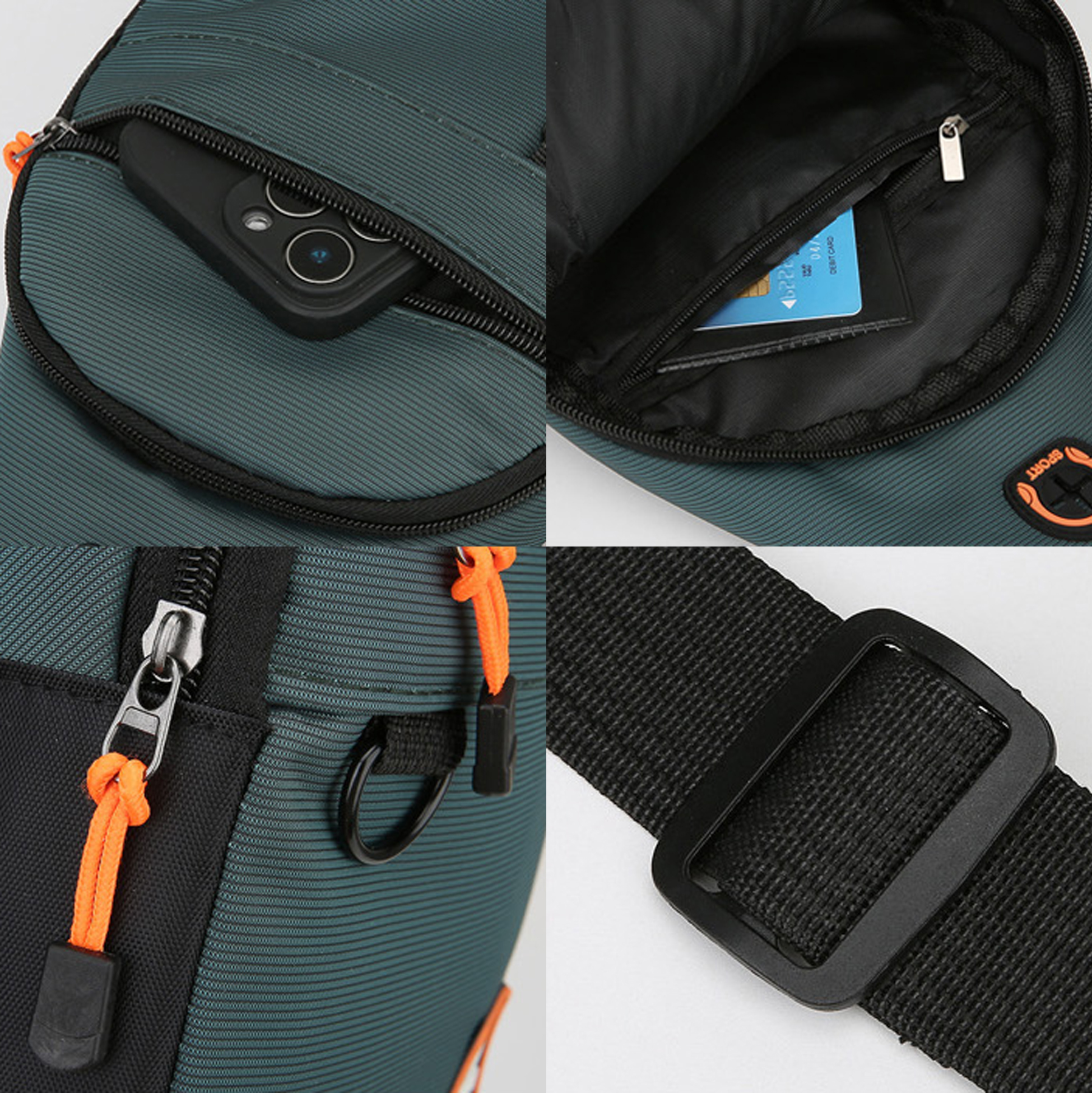 Waterproof Sling Crossbody Backpack for Men & Women, Lightweight Chest Shoulder Bag 