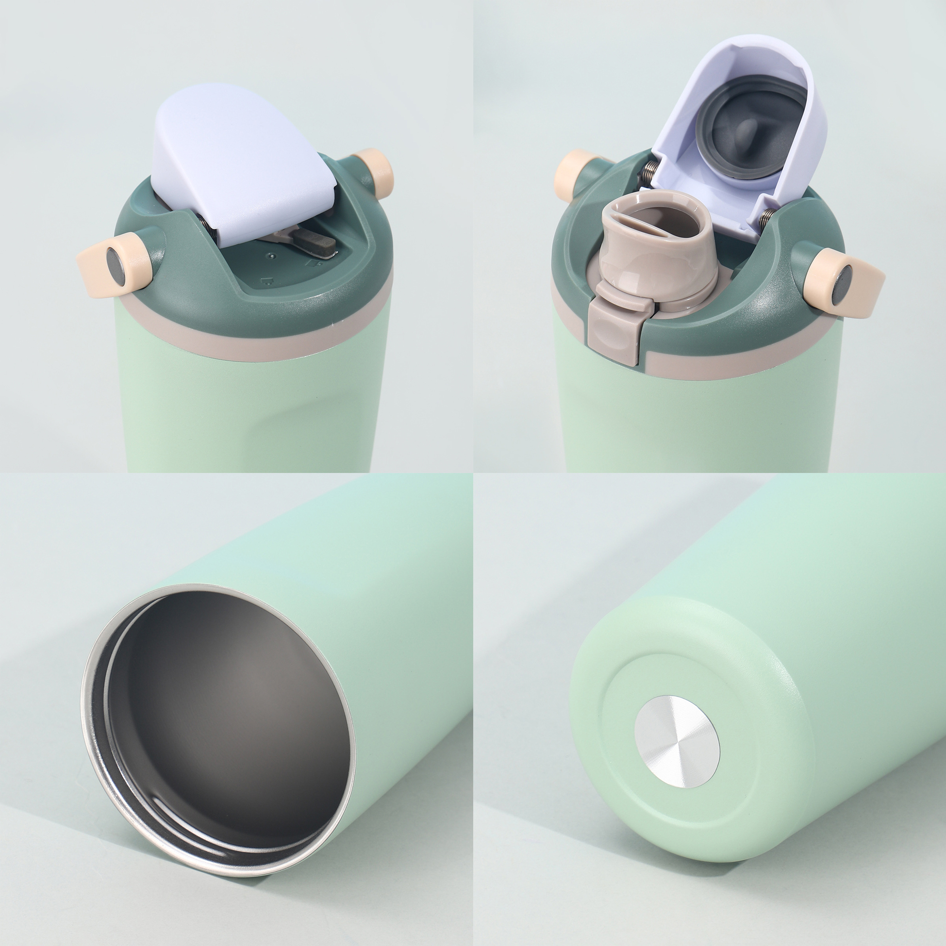 900ML Insulated Water Bottle with Flip Lid & Carry Handle