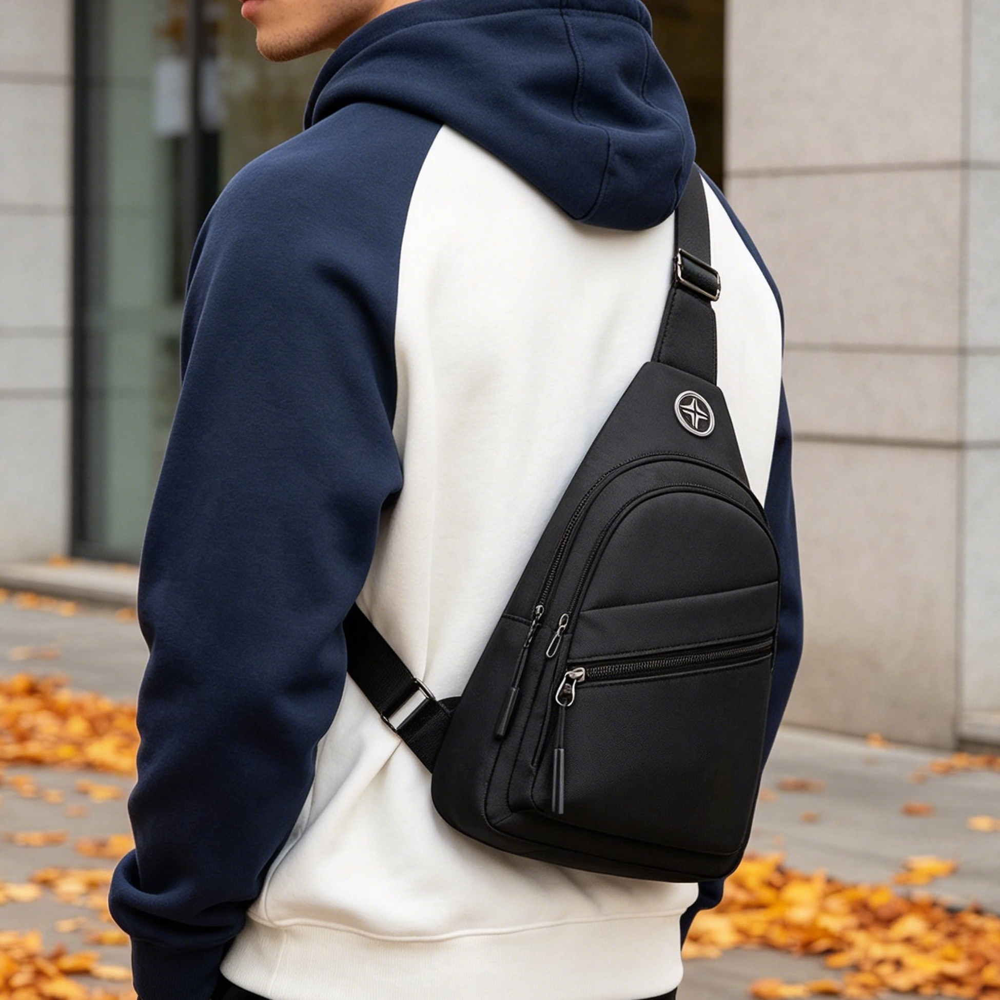 Waterproof Sling Bag Crossbody Backpack for Men, Lightweight Chest Shoulder Bag