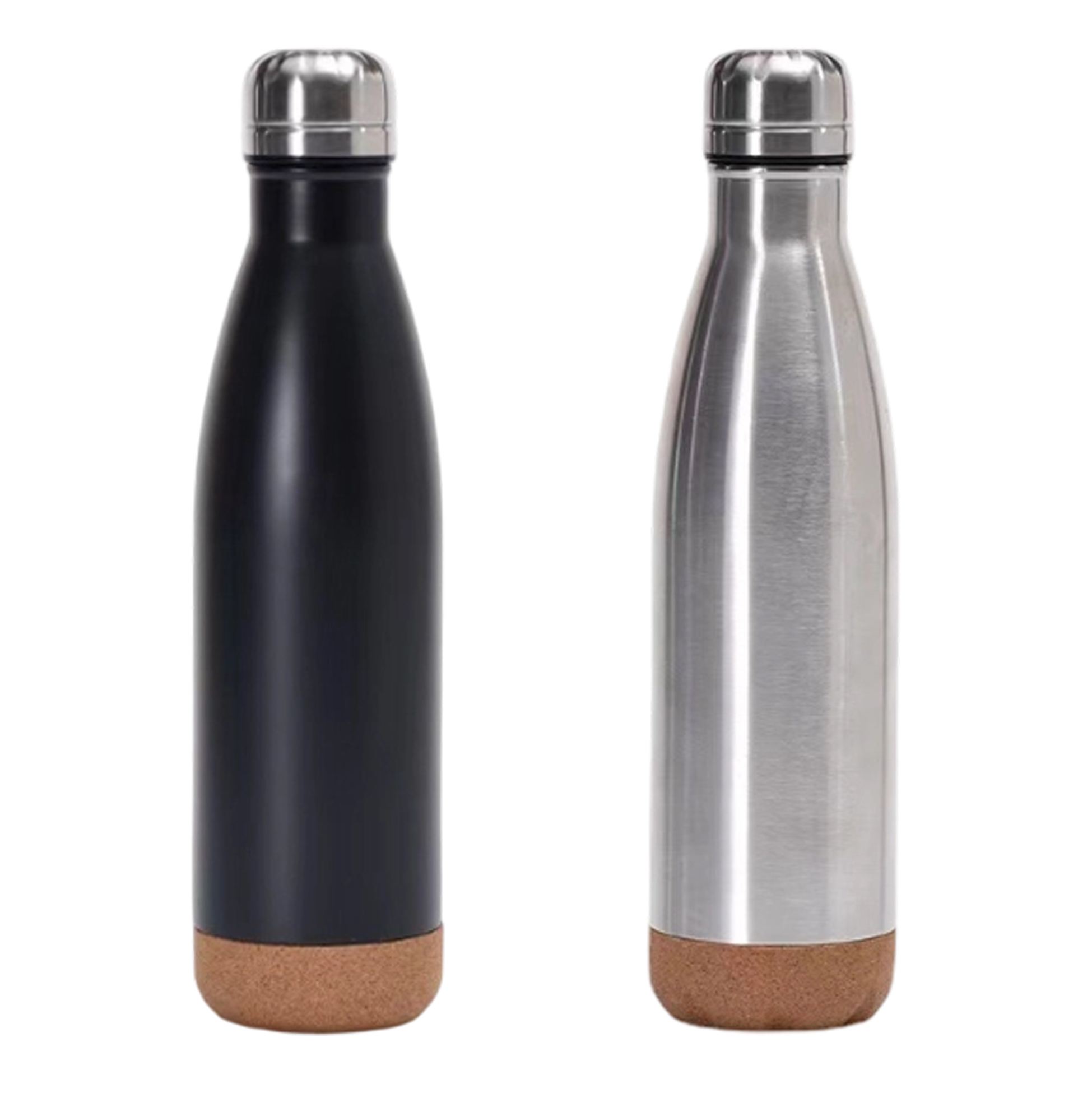 500ML Insulated Stainless Steel Water Bottle with Cork Base